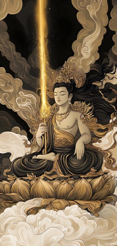 丑牛、寅虎-虚空藏：十二生肖保护佛手机动态壁纸-战友联盟