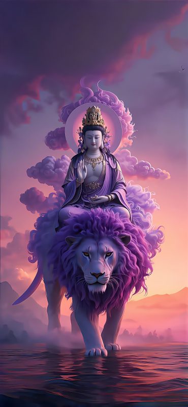 卯兔—文殊菩萨：手机动态壁纸-战友联盟